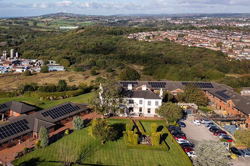 Bradwell Hall aerial present